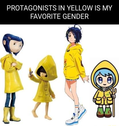 PROTAGONISTS IN YELLOW IS MY FAVORITE GENDER