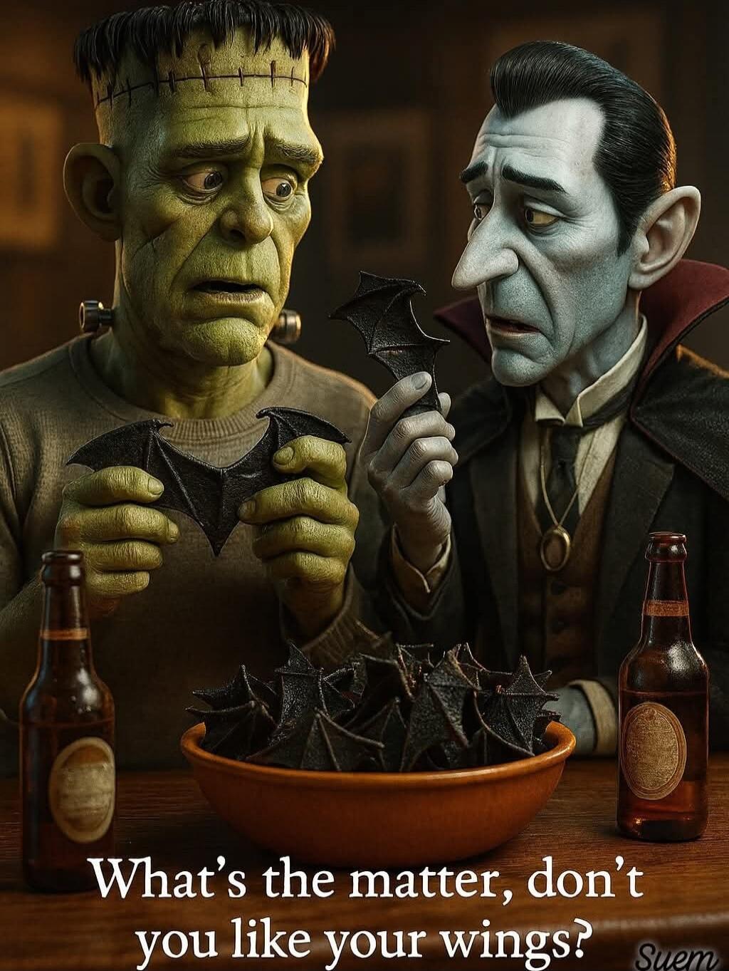 What’s the matter, don’t you like your wings?