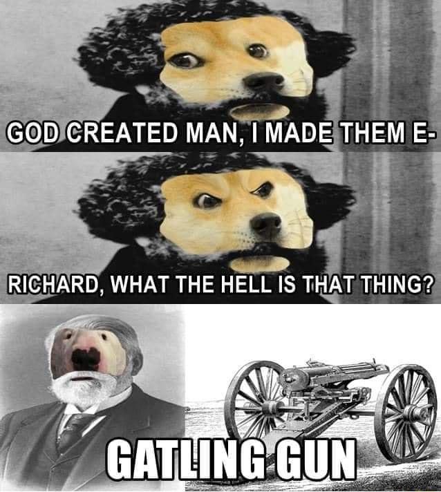 e i 1 GODICREATED MAN MADESTHEM E