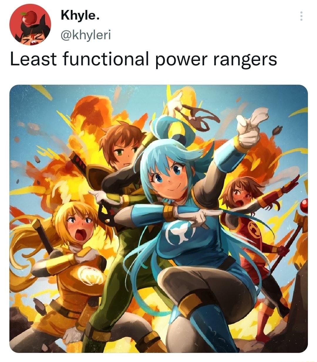 4 Khyle P okhyleri Least functional power rangers