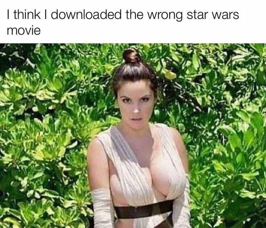 think downloaded the wrong star wars