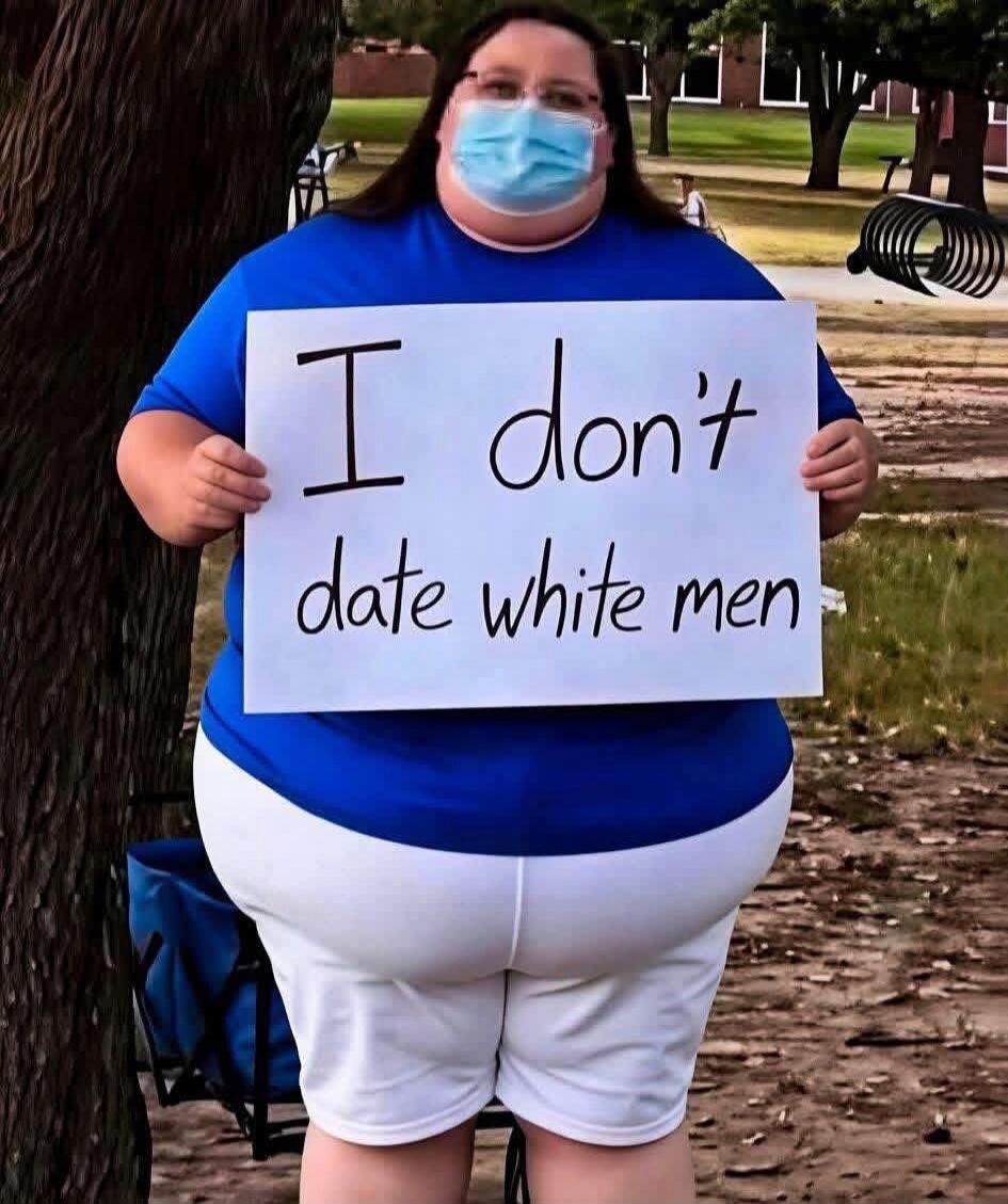 I don't date white men