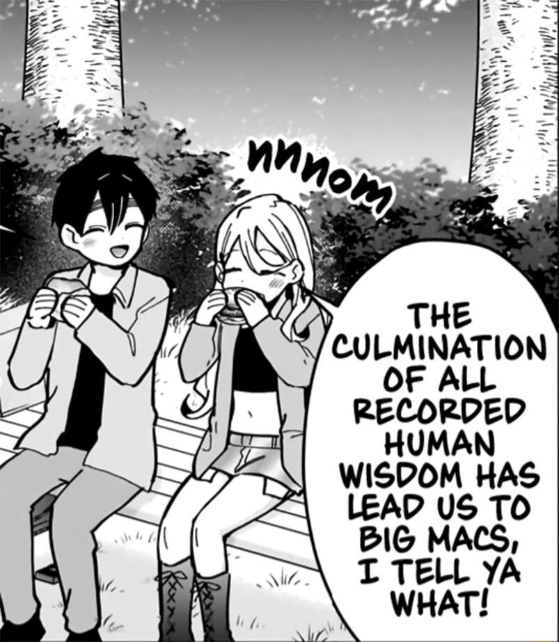 CULMINATION OF ALL RECORDED HUMAN WISPOM HAS LEAD US TO BIG MACS T TELL YA WHAT