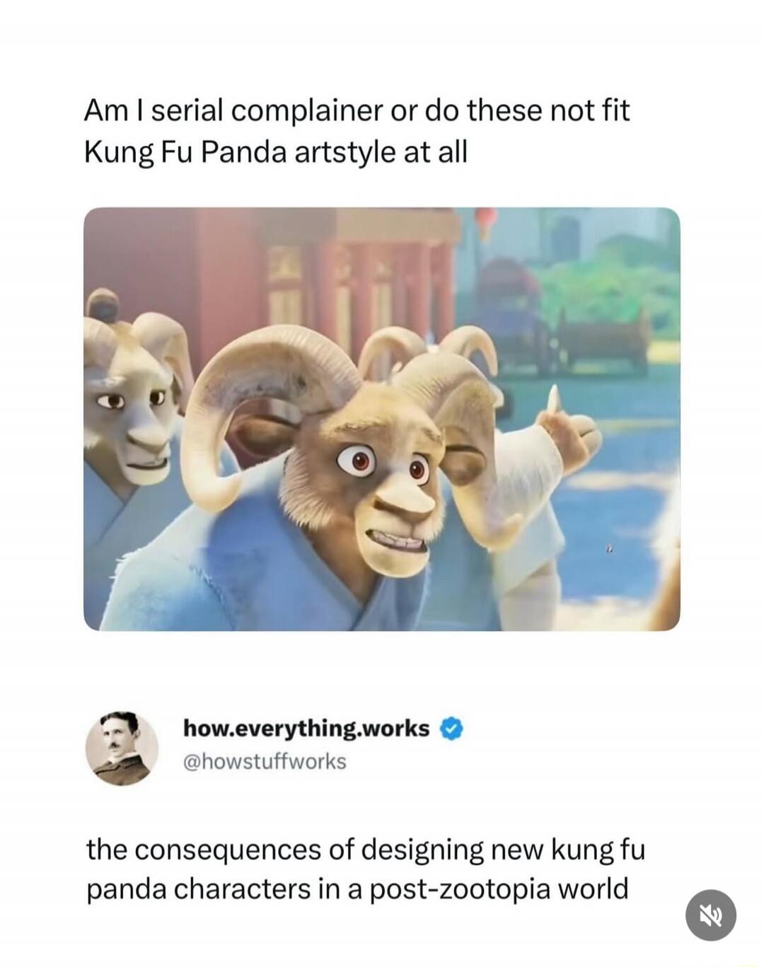 Am I serial complainer or do these not fit Kung Fu Panda artstyle at all the consequences of designing new kung fu panda characters in a post-zootopia world