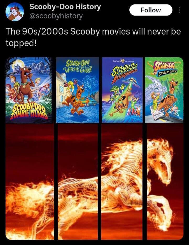 Scooby Doo History Follow The 90s2000s Scooby movies will never be topped