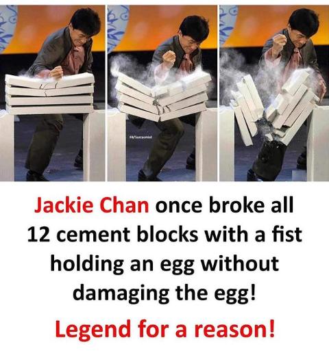 1 once broke all 12 cement blocks with a fist holding an egg without damaging the egg