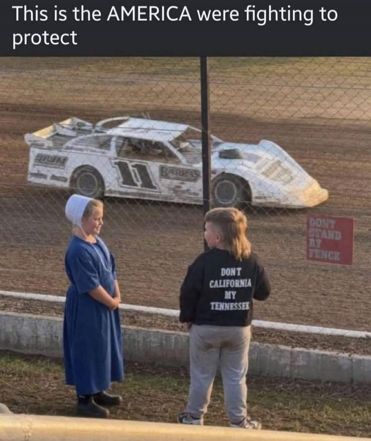 This is the AMERICA were fighting to protect. DON'T CALIFORNIA MY TENNESSEE. DON'T STAND BY FENCE.