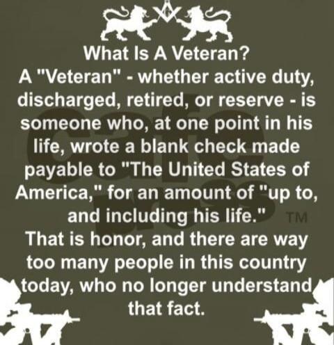 What Is A Veteran?
A 