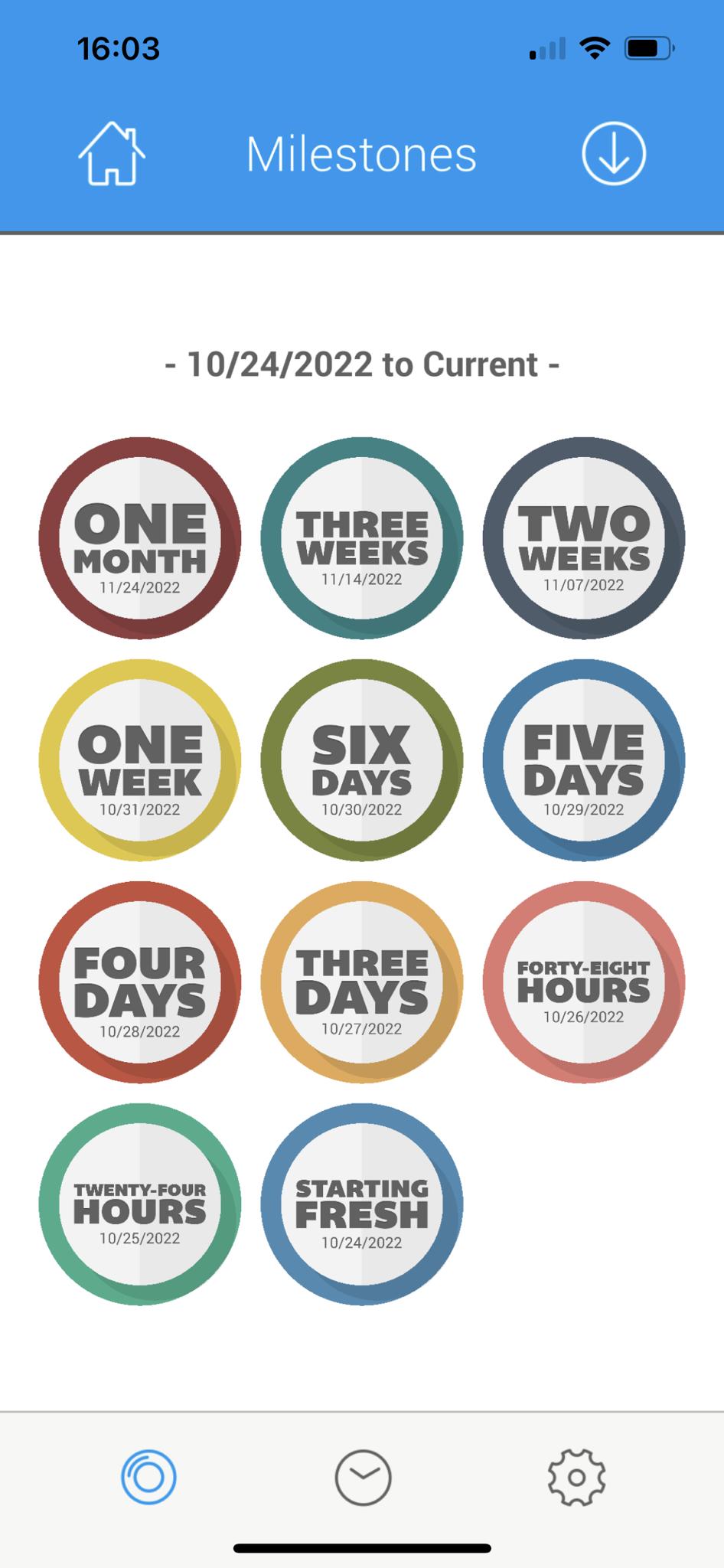 1603 10242022 to Current ONE MONTH 12472022 FOUR DAYS V02872022 TWENTY F0UR HOURS 1072572022 SIX DAYS 1073072022 THREE DAYS 1072172022 1072472022 TWO o022 FORTY EIGHT V02602022
