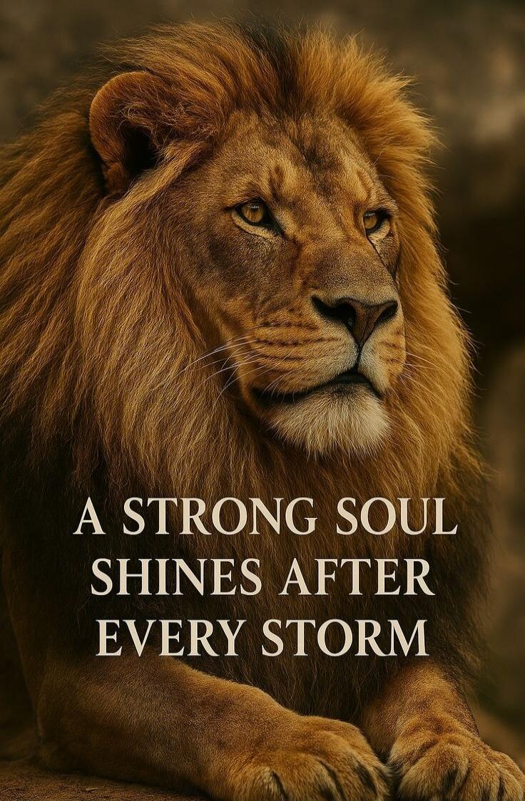 A STRONG SOUL SHINES AFTER EVERY STORM