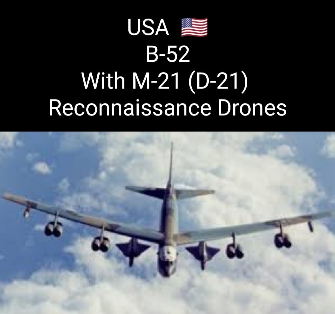 USA B-52 With M-21 (D-21) Reconnaissance Drones