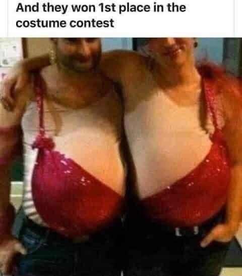 And they won 1st place in the costume contest