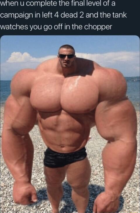 WalsailVEeelpalolSICALTR g IR EIVE Ho campaign in left 4 dead 2 and the tank watches you go off in the chopper