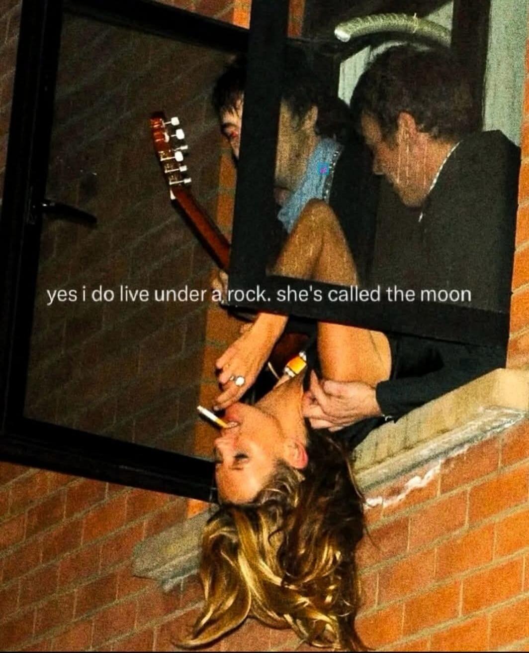 yes i do live under a rock. she's called the moon