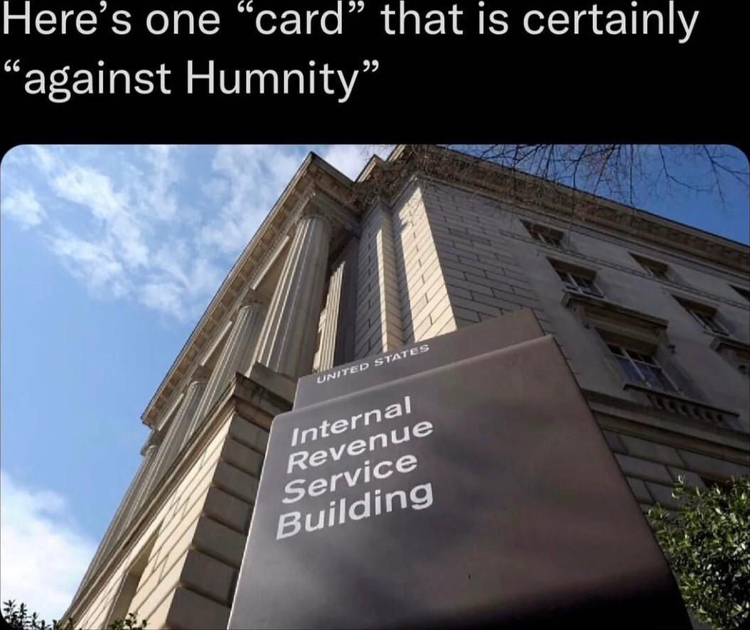 Heres one card that is certainly against Humnity T