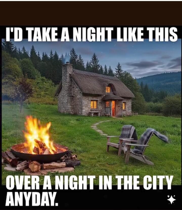 I'D TAKE A NIGHT LIKE THIS
OVER A NIGHT IN THE CITY ANYDAY.