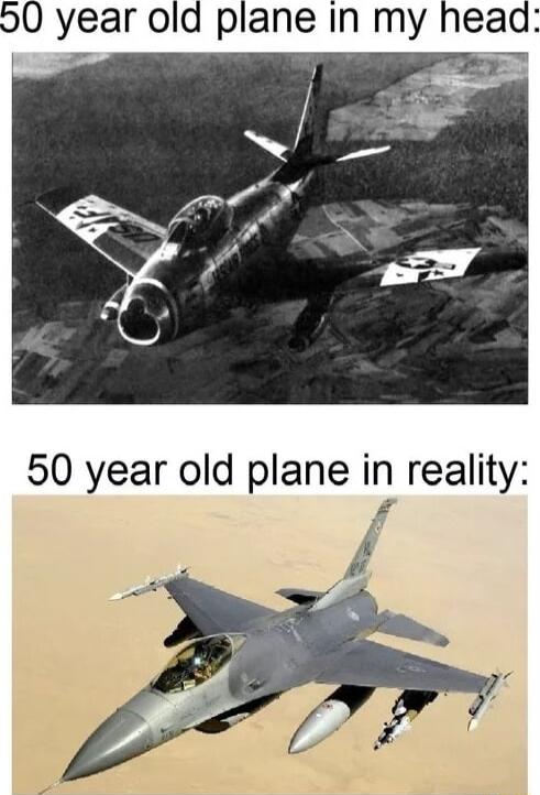 o0 year old plane in my head Y 4