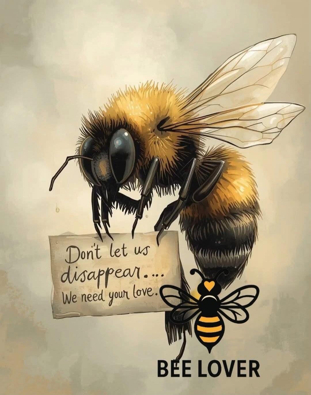 Don't let us disappear.... We need your love. BEE LOVER