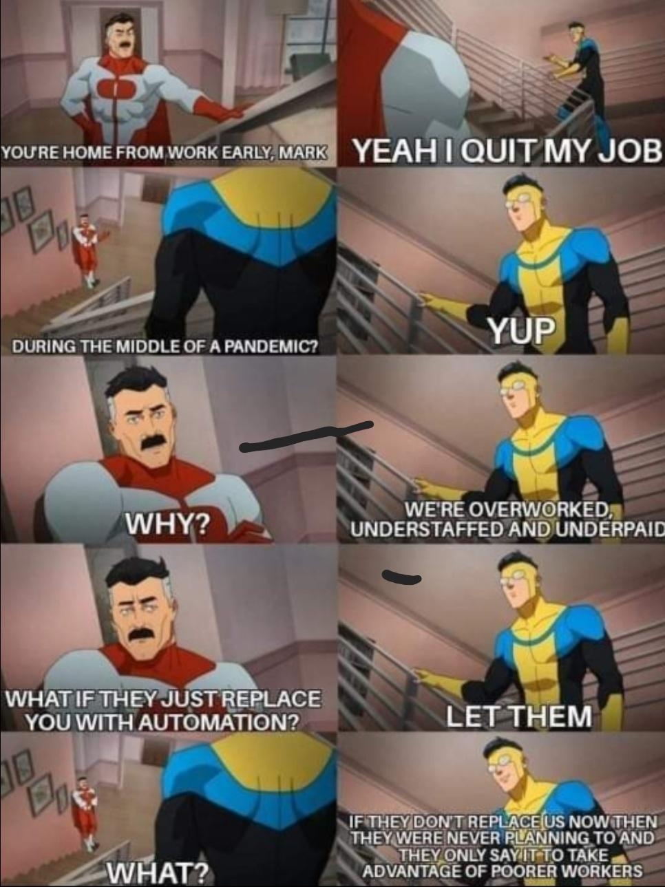 s WEREOVERWORKEDjy UNDERSTAFFED ANDUNDERPAID