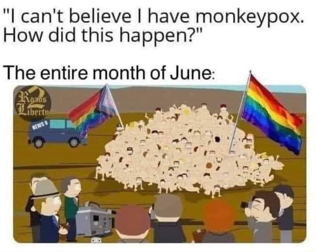 I cant believe have monkeypox How did this happen The entire month of June