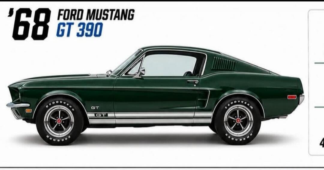 '68 FORD MUSTANG GT 390 GT