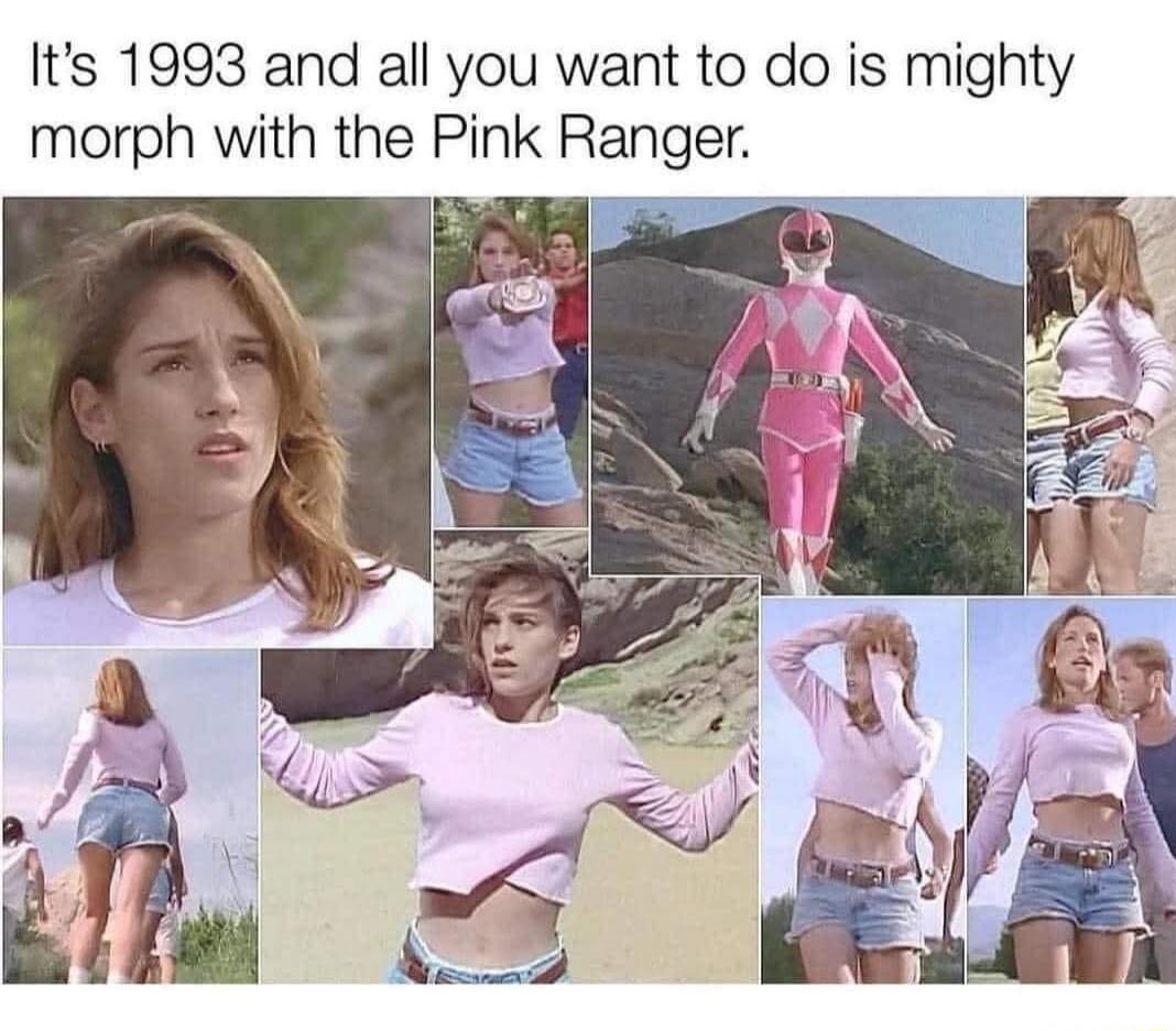 It's 1993 and all you want to do is mighty morph with the Pink Ranger.