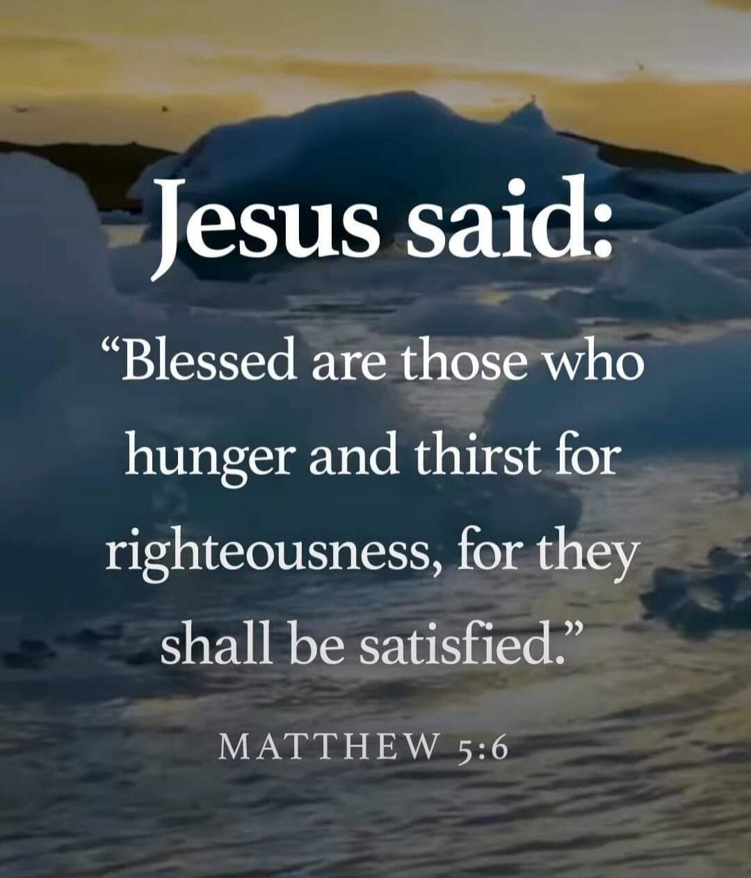Jesus said: 