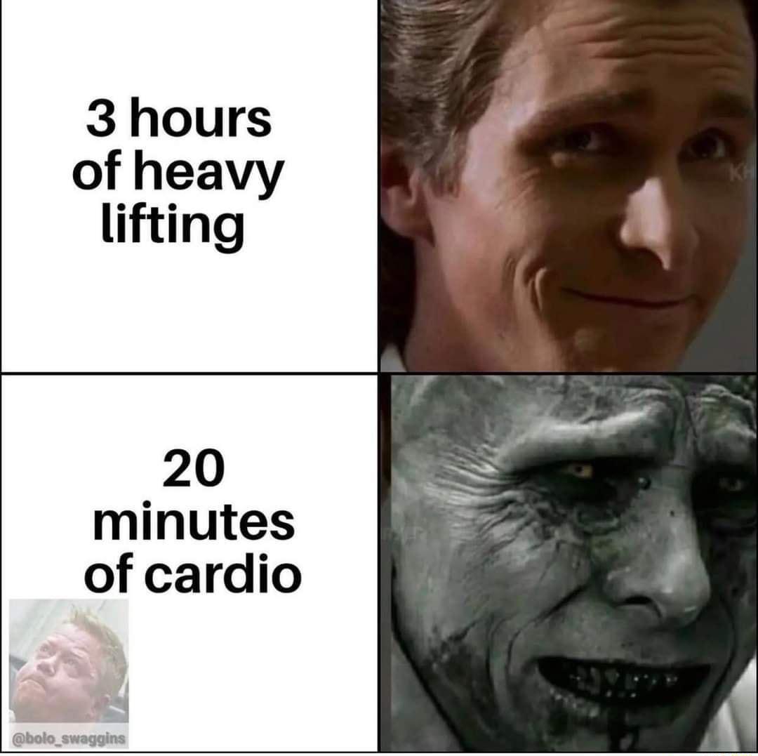 20 minutes of cardio