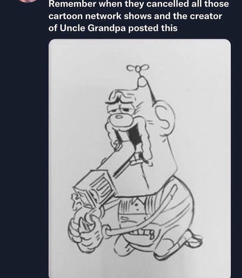 cartoon network shows and the creator of Uncle Grandpa posted this
