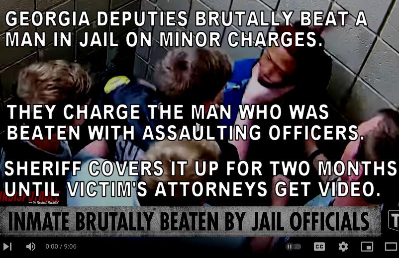S RGE THE MAN iWHO WAS LT Gorncsajf 77 ITUP FOR TWO TMONTHS S ATTORNEYS GET VIDEO ALLY BEATEN BY JAIL OFFICIALS i