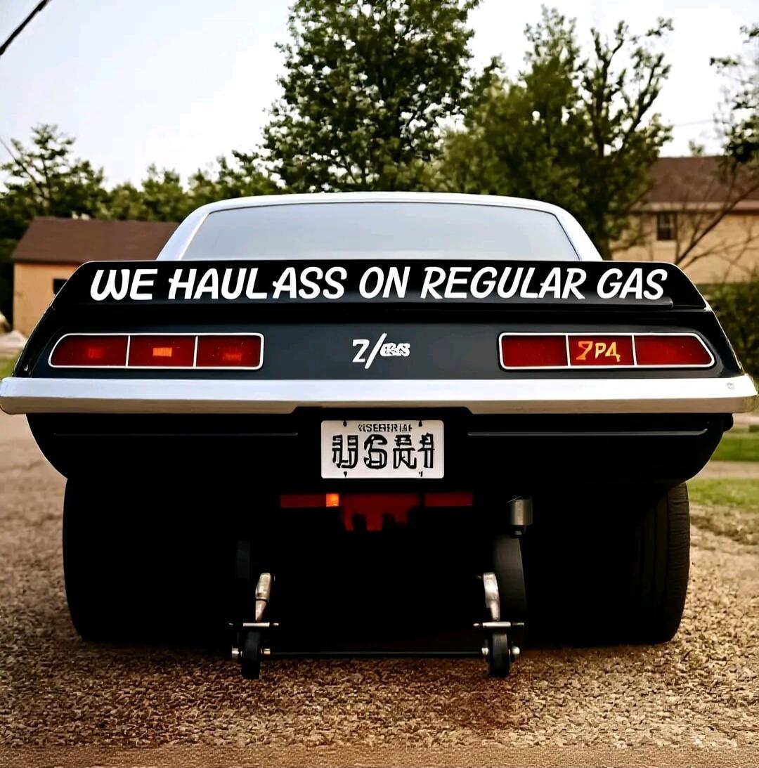WE HAULASS ON REGULAR GAS
