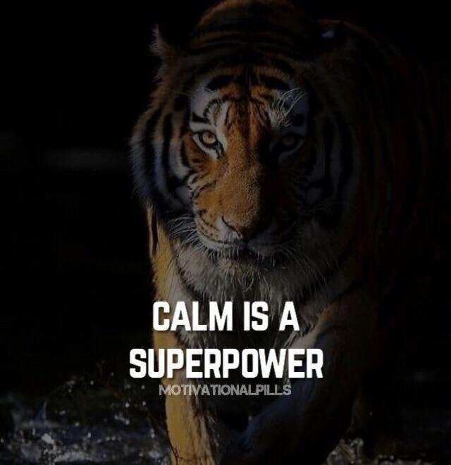 CALM IS A SUPERPOWER MOTIVATIONALPILLS