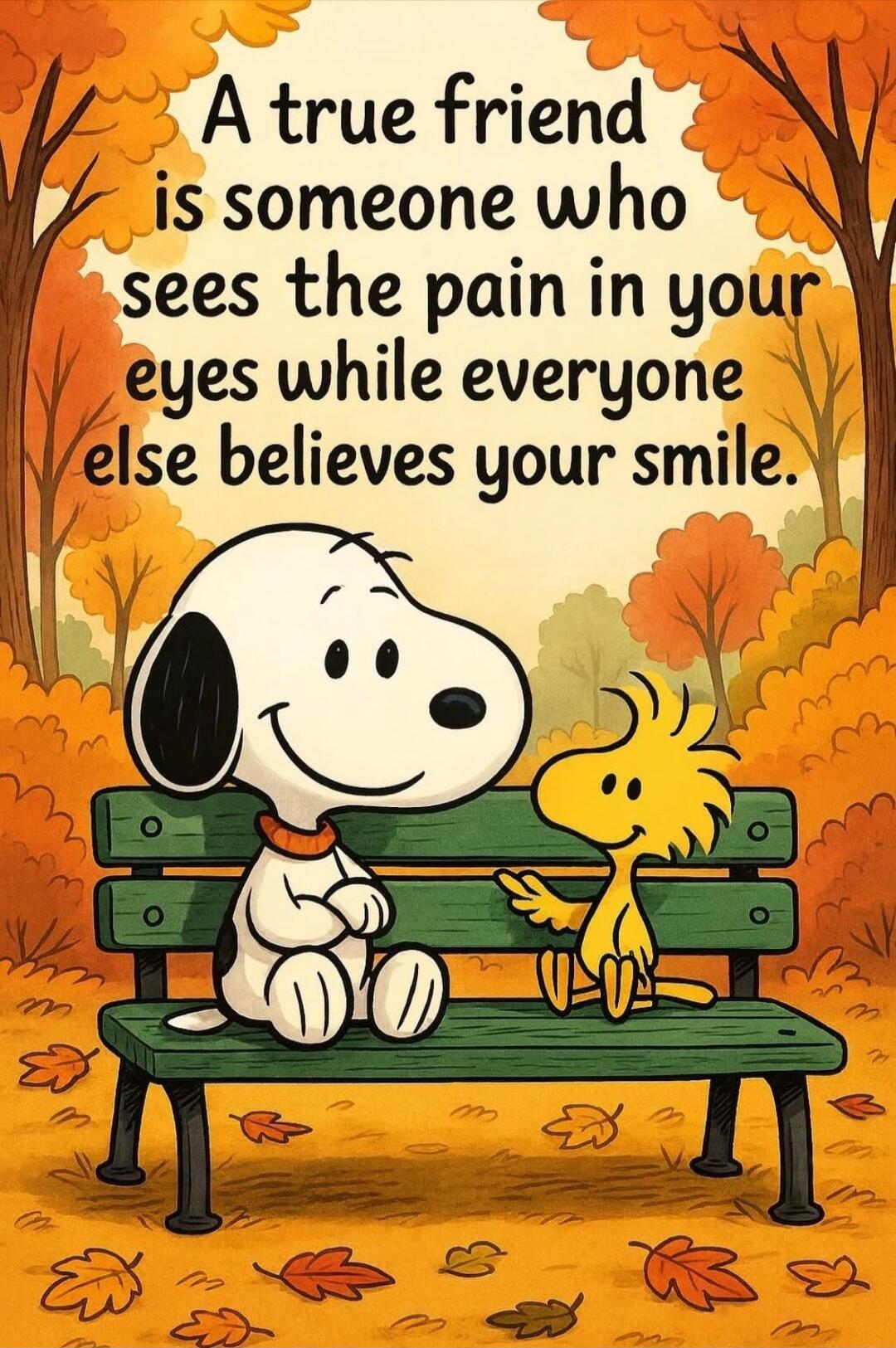 A true friend is someone who sees the pain in your eyes while everyone else believes your smile.