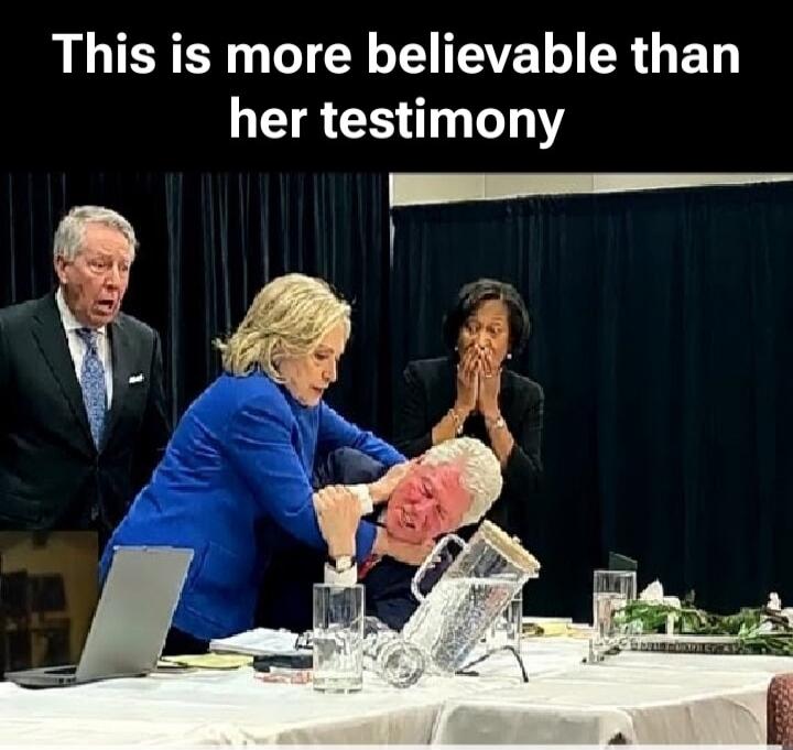 This is more believable than her testimony