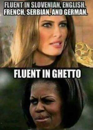 FLUENT IN SLOVENIAN, ENGLISH, FRENCH, SERBIAN, AND GERMAN. FLUENT IN GHETTO