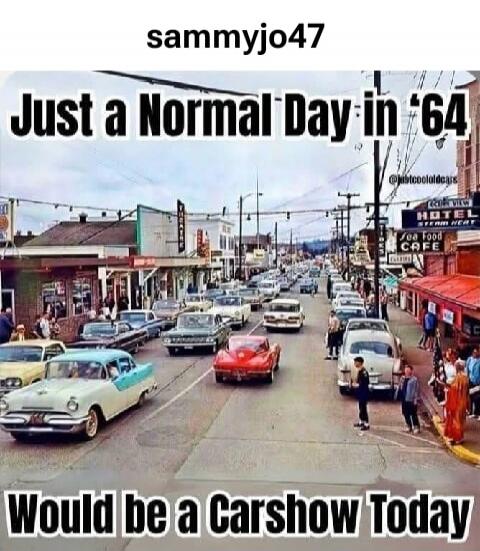 sammyjo47
Just a Normal Day in '64
Would be a Carshow Today