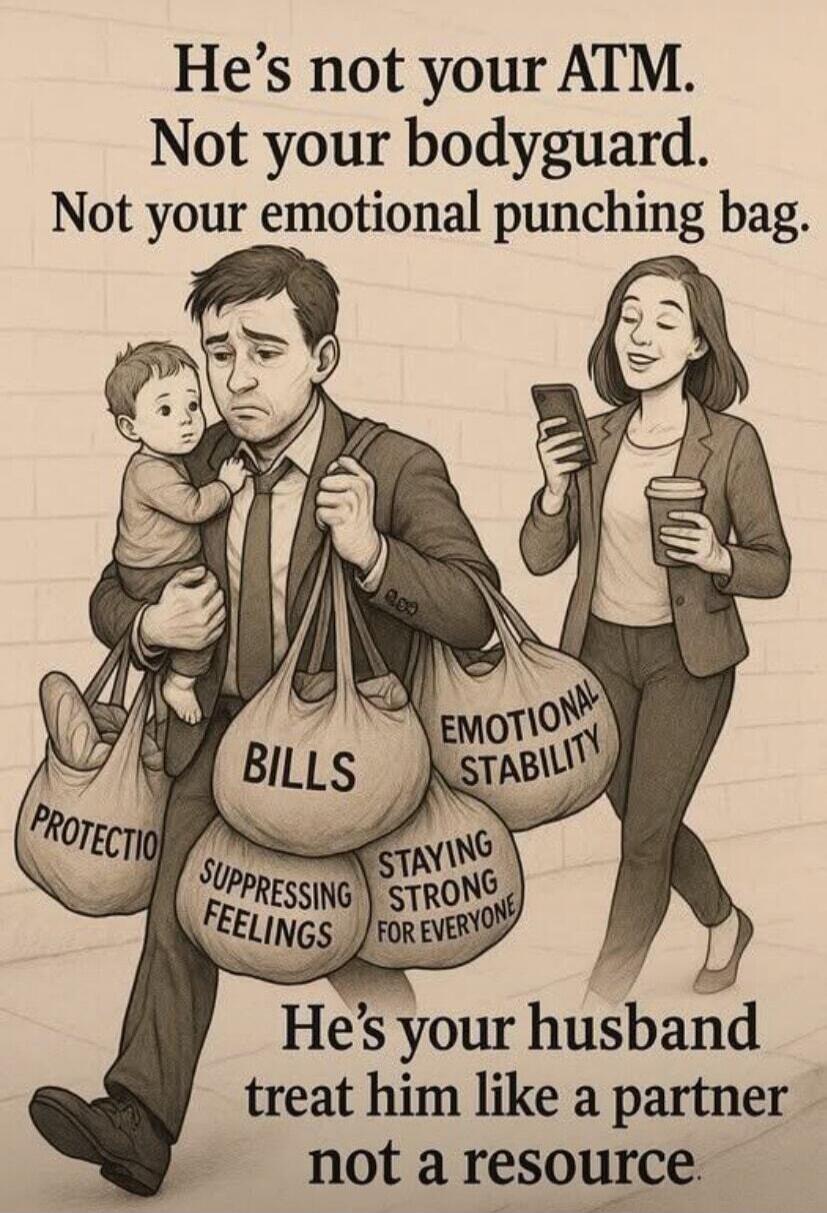 He’s not your ATM. Not your bodyguard. Not your emotional punching bag. He’s your husband treat him like a partner not a resource