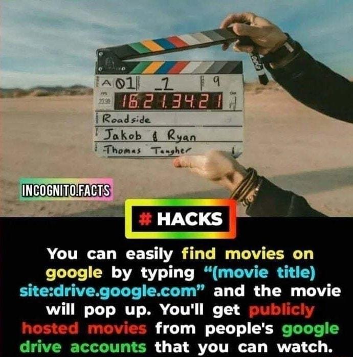 You can easily find movies on google by typing movie title sitedrivegooglecom and the movie will pop up Youll get publicly hosted movies from peoples g drive accou that you can watch