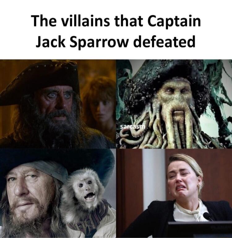 The villains that Captain Jack Sparrow defeated