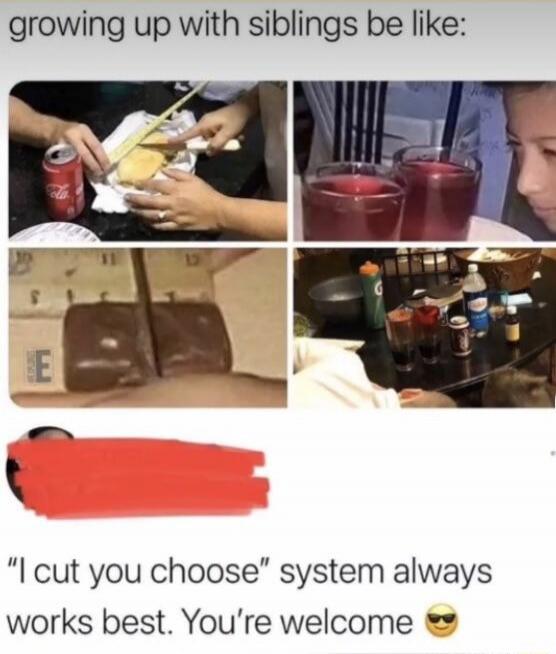 growing up with siblings be like:

[collage images]

