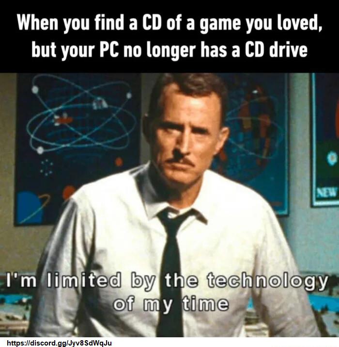 ULCLRTTRLGEL O R EY EL CRTIT T but your PC no longer has a CD drive