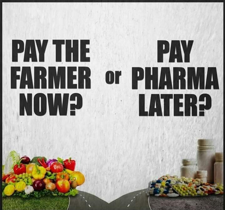 PAY THE FARMER NOW? or PAY PHARMA LATER?