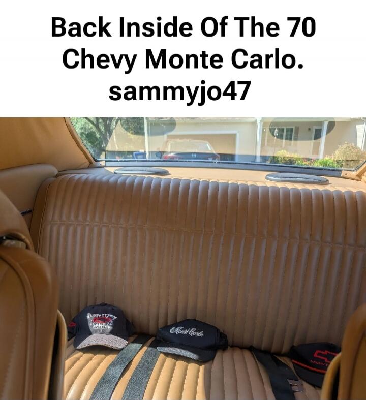 Back Inside Of The 70 Chevy Monte Carlo. sammyjo47