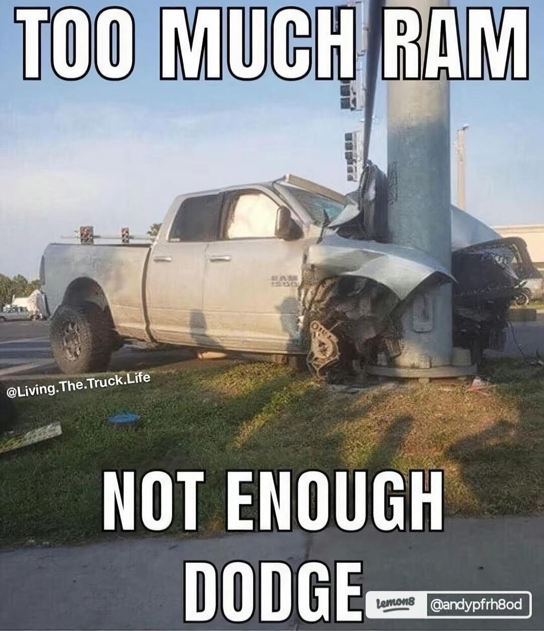 TOO MUCH RAM NOT ENOUGH DODGE @Living.The.Truck.Life lemon8 @andypfrh8od
