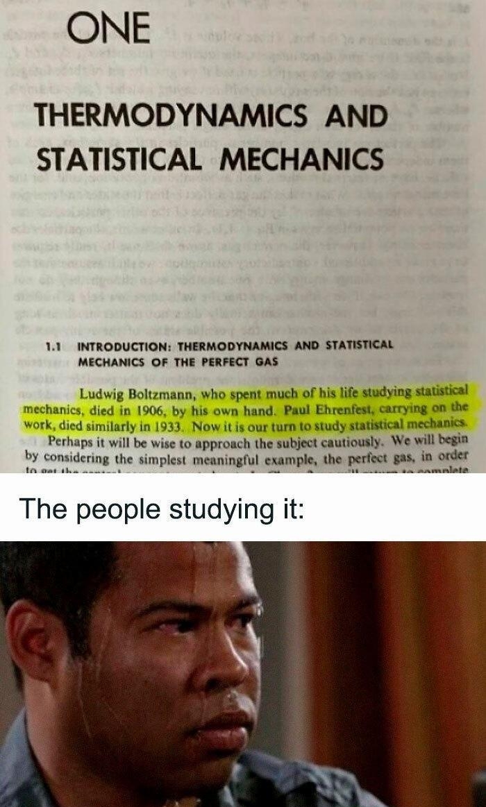 ONE THERMODYNAMICS AND STATISTICAL MECHANICS 11 INTRODUCTION THERMODYNAMICS AND STATISTICAL MECHANICS OF THE PERFECT GAS dering the simplest meaningful example the perfect The people studying it