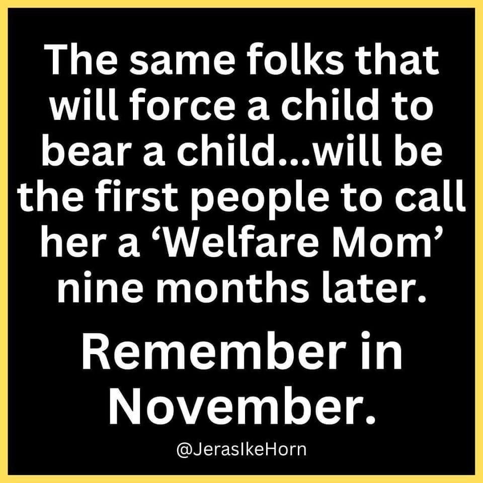 The same folks that LR o o Wl 4 11 o R o oT 1 Wed o 1 e RRVTI N o7 LU R T o Lo T o R o Xet1 1 her a Welfare Mom nine months later Rememberin November JeraslkeHorn