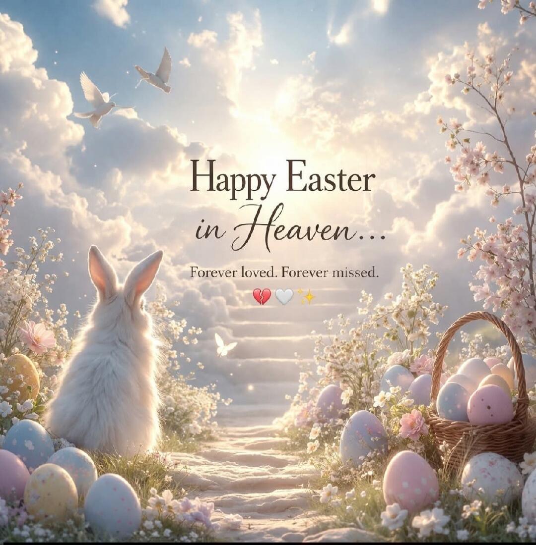 Happy Easter in Heaven... Forever loved. Forever missed.