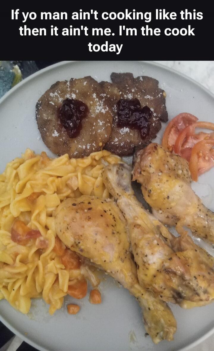 If yo man ain't cooking like this then it ain't me. I'm the cook today