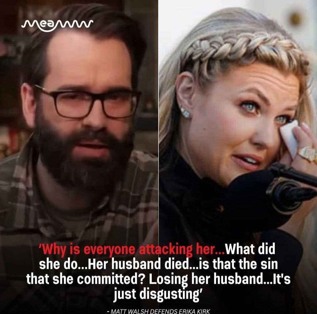 Why is everyone attacking her...What did she do...Her husband died...is that the sin that she committed? Losing her husband...It's just disgusting