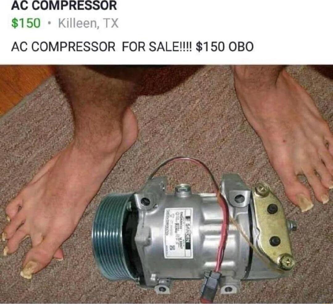 150 AC COMPRESSOR FOR SALE 150 OBO o e s o o